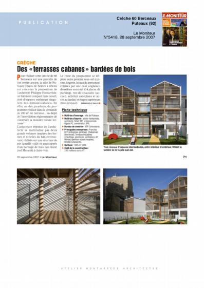 Publication le Moniteur n°5418 - 2007