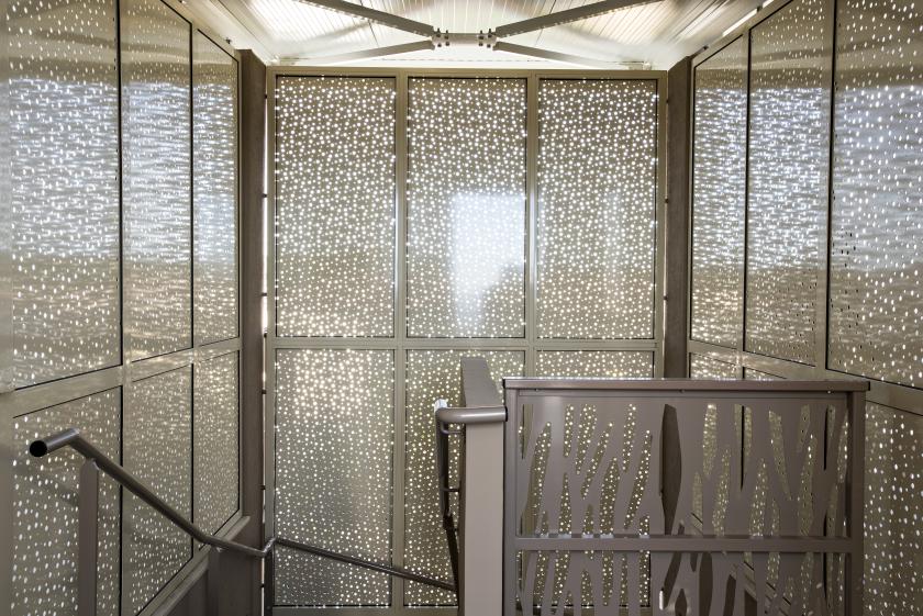 Vue intérieure des cages escaliers