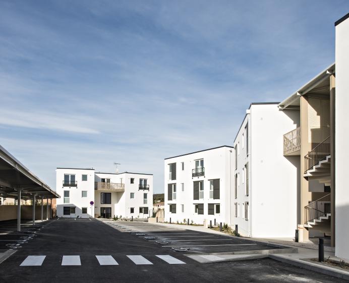 Vue de la rue intérieure du projet