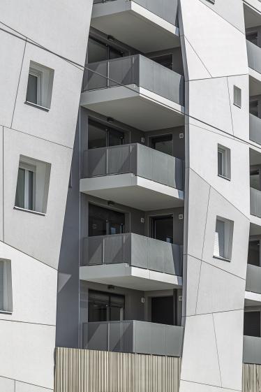 Détails façade et balcons - Côté Garonne