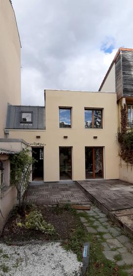 Façade sud sur jardin : ravalement