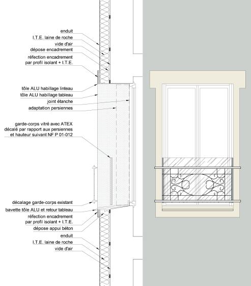 Détail de principe : enduit isolant