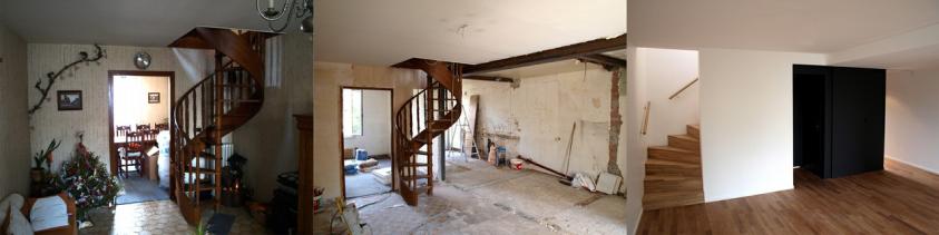 Réhabilitation d'une maison individuelle
