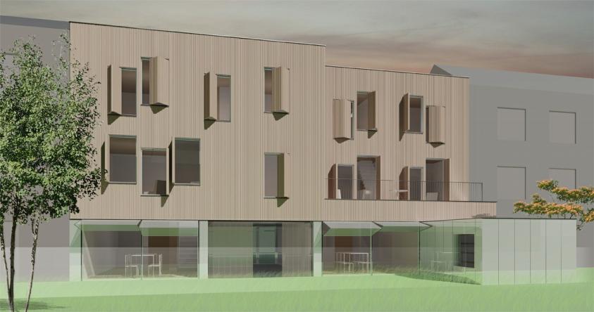 2 maisons passives et boutique à ossature bois