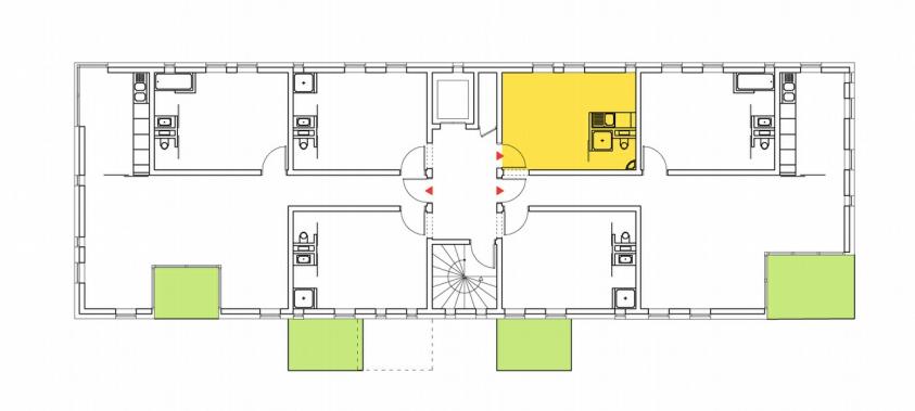 Immeuble à typologie variable