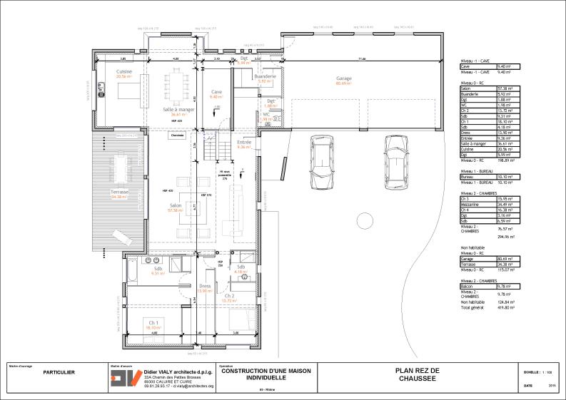Plan du Rez-de-Chaussée