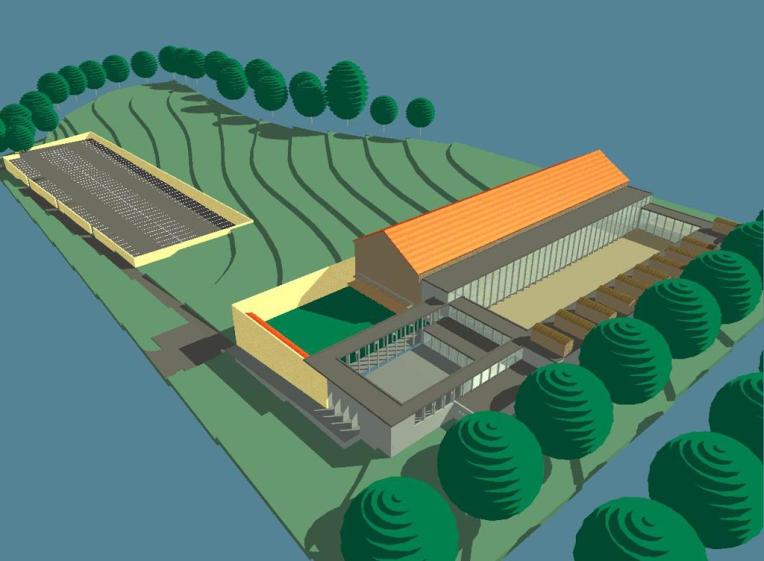 Vue aérienne du projet