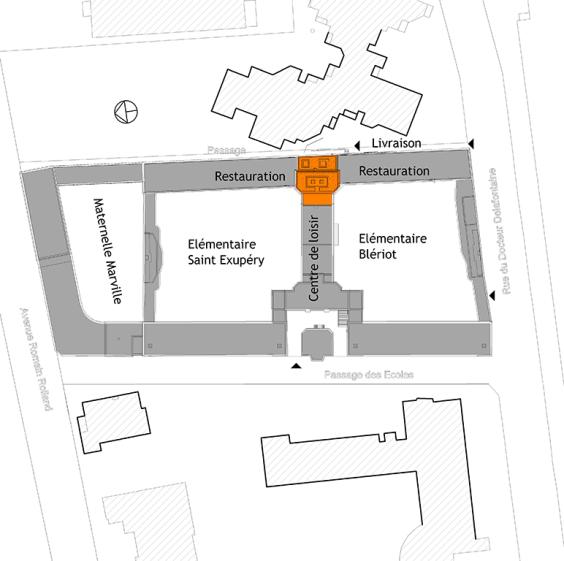Plan de masse du Groupe Scolaire