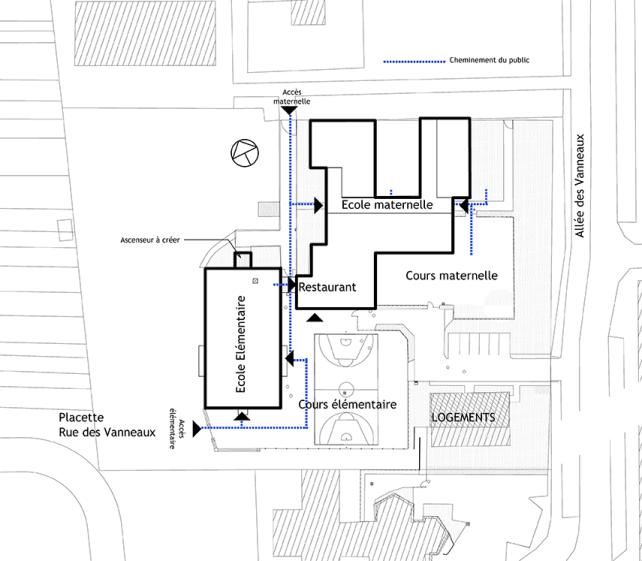 Plan de Masse - Groupe scolaire Célestin Freinet