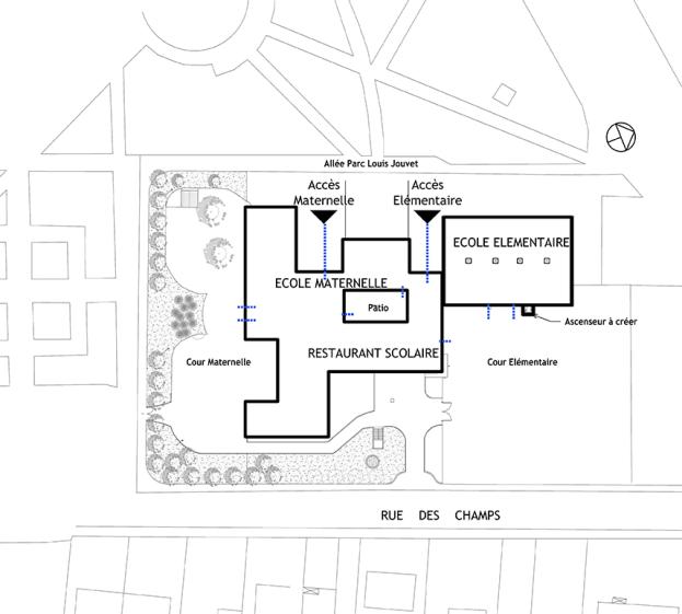 Plan de Masse - Groupe scolaire Louis Jouvet