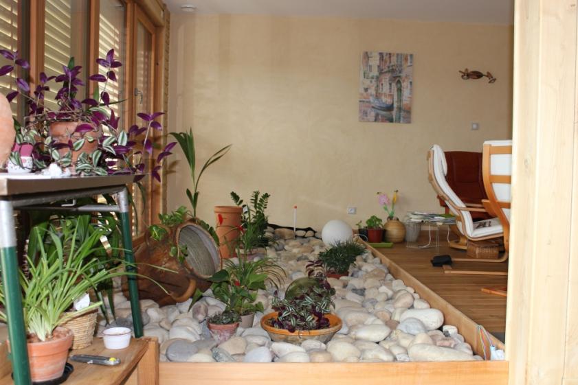 Espace minéral et végétal intérieur
