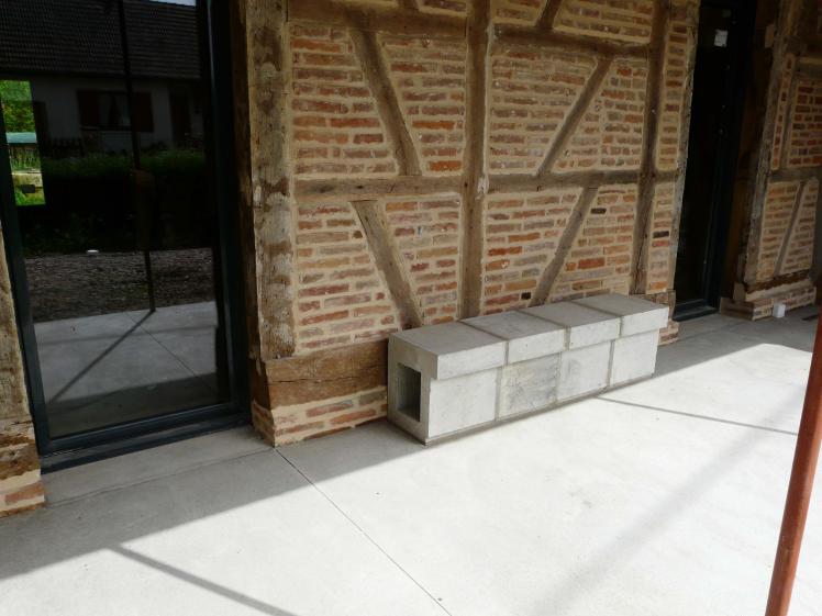 Réalisation des bancs et ventilation