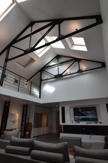Salon loft - La Madeleine - Jacques LENAIN Architecte Lille