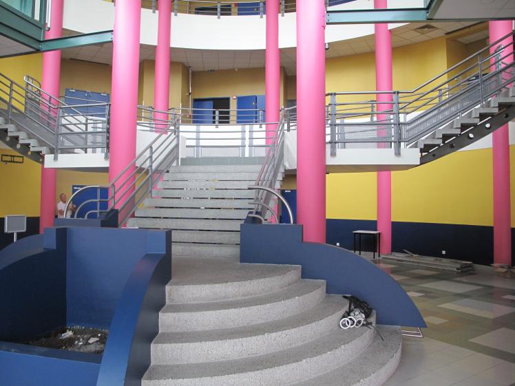 Hall accès mise en peinture