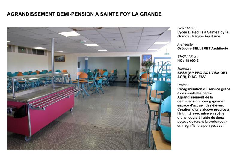 Agrandissement demi-pension