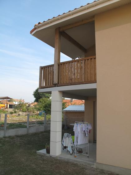 Détail terrasse et balcon