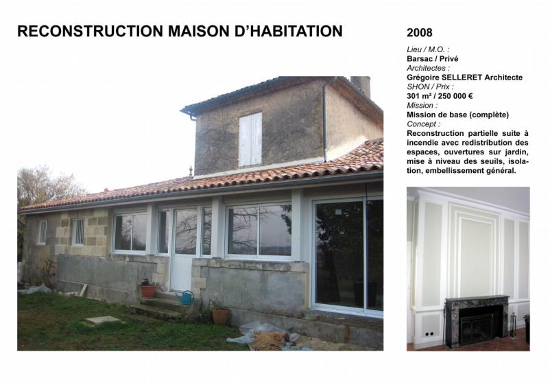 Restauration habitation suite à un incendie
