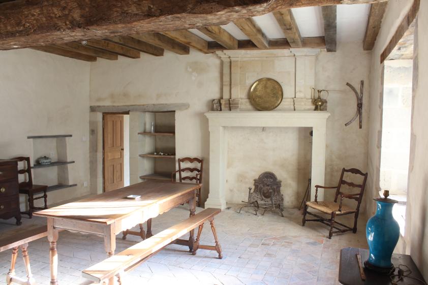 Plancher haut restitué en bois  Anciens par l'entreprise Patrimoine et Pierre d'