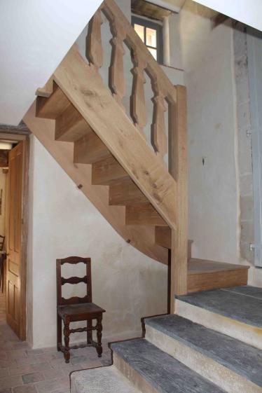 Escalier du menuisier Arnaud Menard 49330 Miré