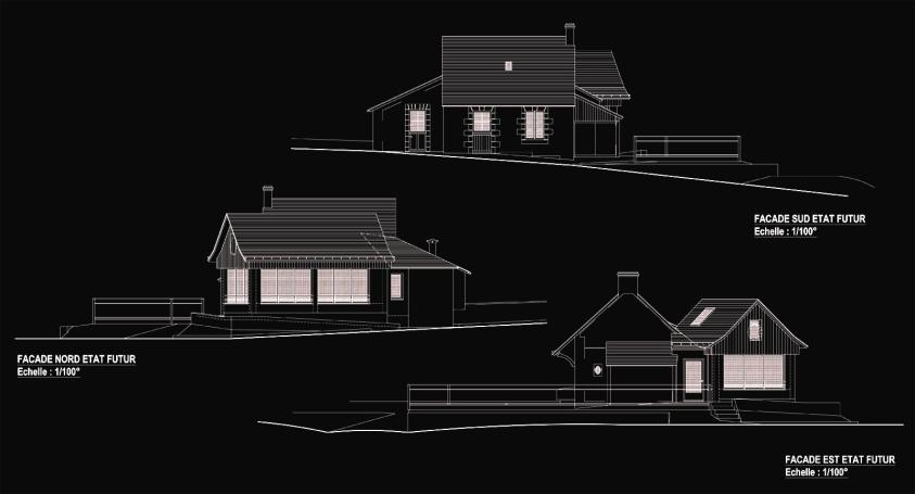 Façade projet (structure bois)
