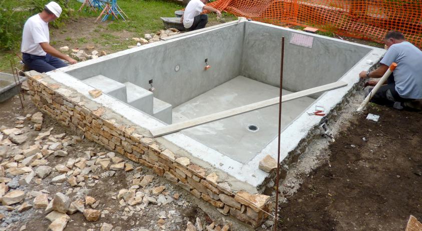 BASSIN-FONTAINE - CHANTIER