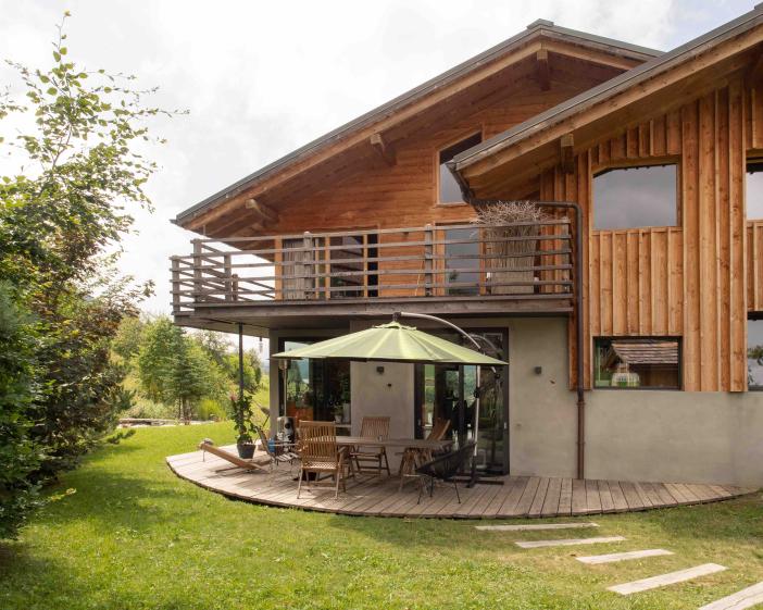 Chalet Papillon - Vue Est Terrasse Cuisine