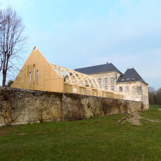 Chapelle bois bioclimatique - Construction