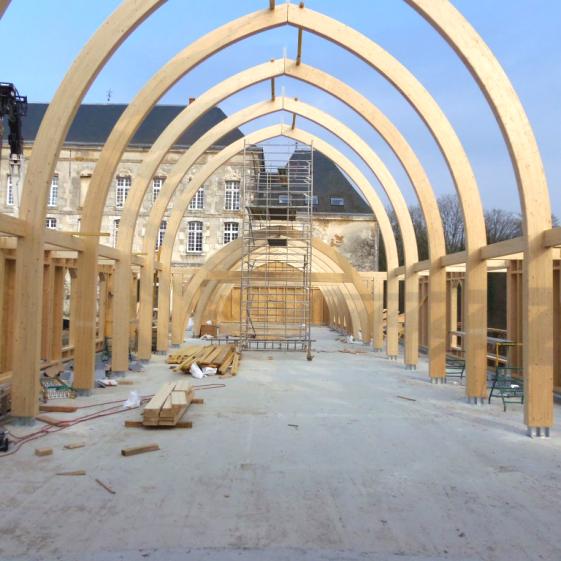 Chapelle bois bioclimatique - Structure bois