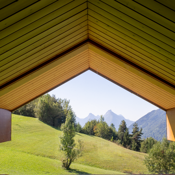 AD-Chalet bioclimatique Dingy-St-Clair-Vue sur le massif des Bauges