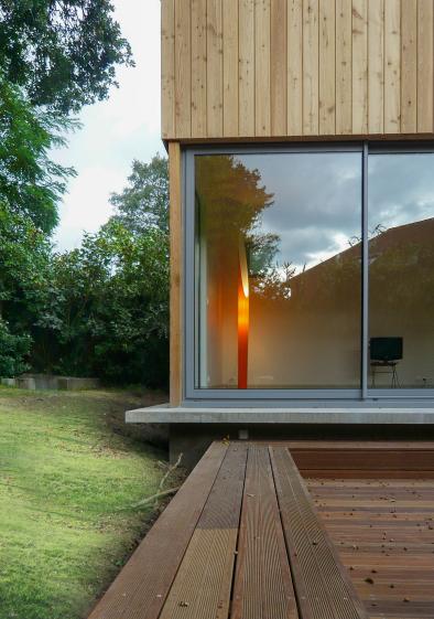 Extension bois-matériaux biologiques Fabrice Commerçon Architecte