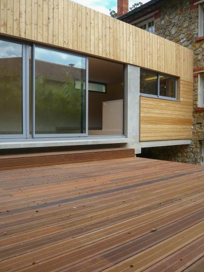 Extension bois-matériaux biologiques Fabrice Commerçon Architecte
