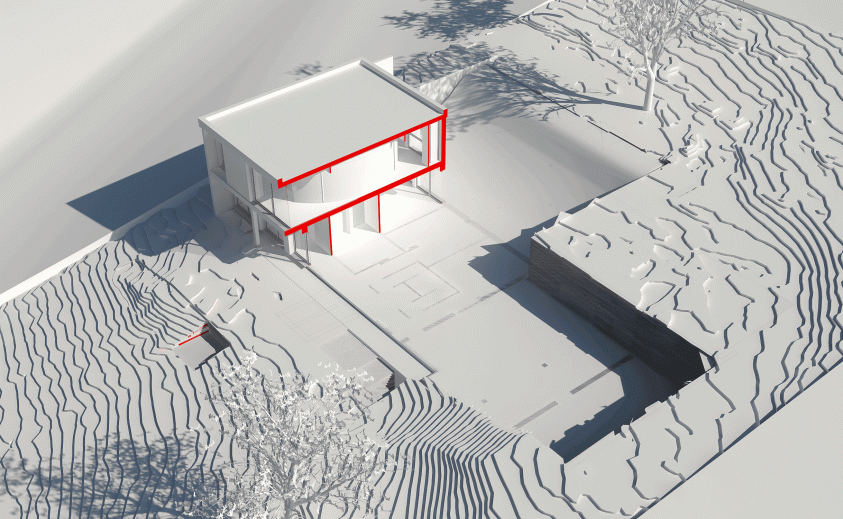 Reconfiguration lourde d'une maison de l'architecte Jean Pierre Watel situé à Vi