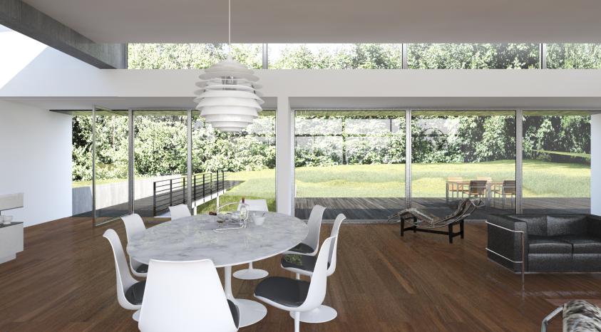 Reconfiguration lourde d'une maison de l'architecte Jean Pierre Watel situé à Vi