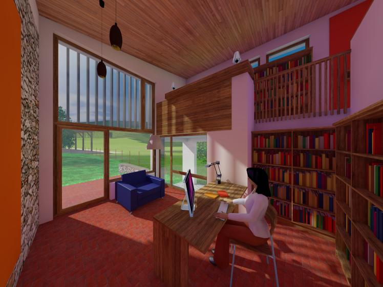 Saint-Eugène, extension maison, projet bureau