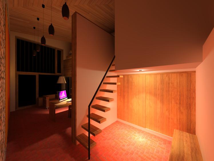 Saint-Eugène, extension maison, projet entrée