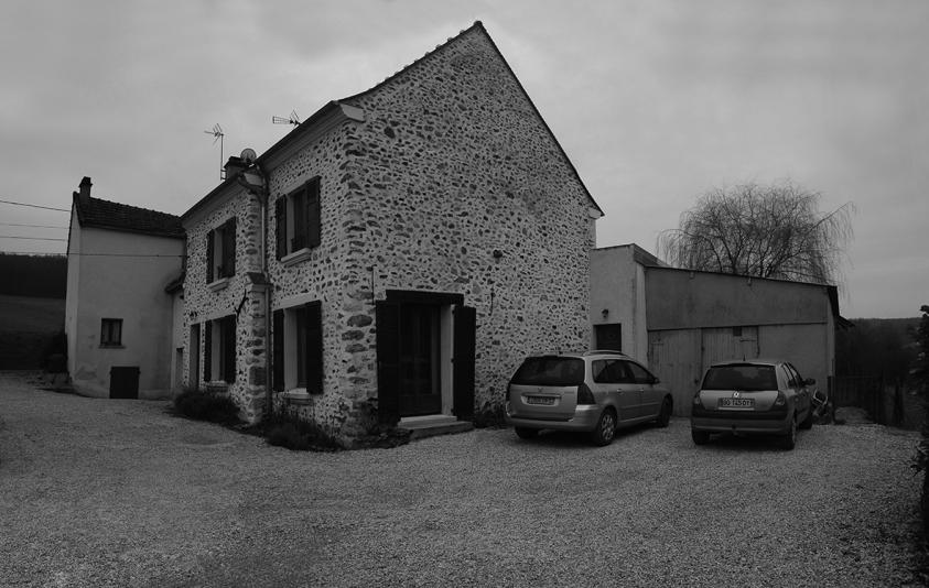 Saint-Eugène, extension maison, existant cour