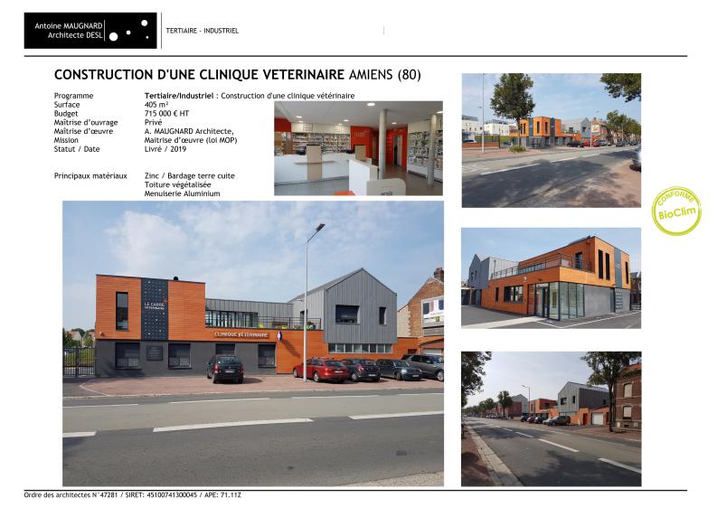 Construction d'une clinique vétérinaire