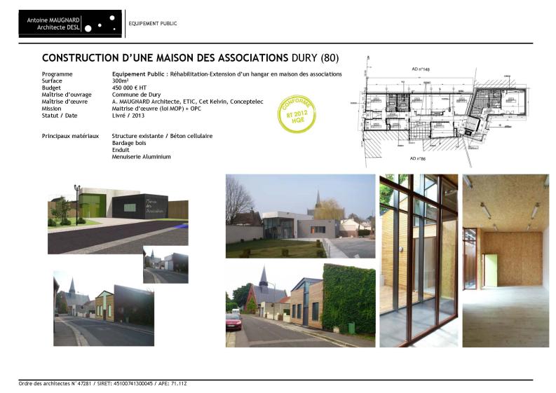 Réhabilitation d'un local technique municipal en maison des associations