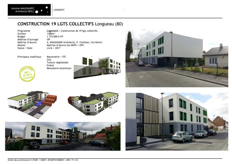 Construction de 19 logements collectifs
