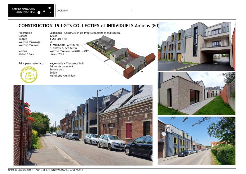 Construction de 19 logements collectifs et individuels