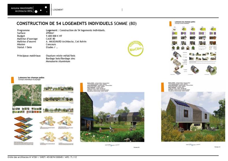 Construction de 54 logements individuels