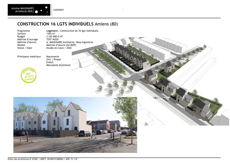 Construction de 16 logements individuels