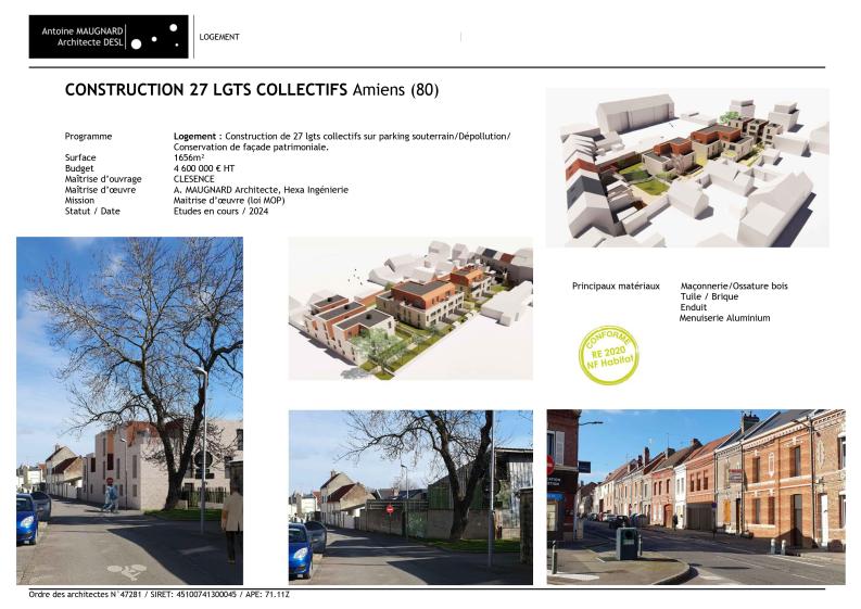 Construction de 27 logements collectifs 