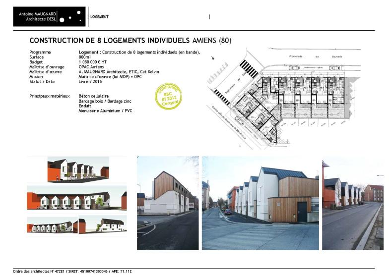 Construction de 8 logements individuels