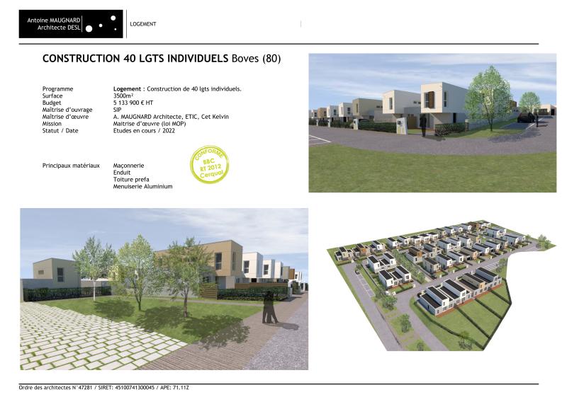 Construction de 40 logements individuels