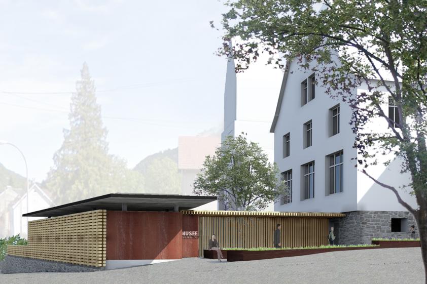 Construction d'un musée à Mittlach