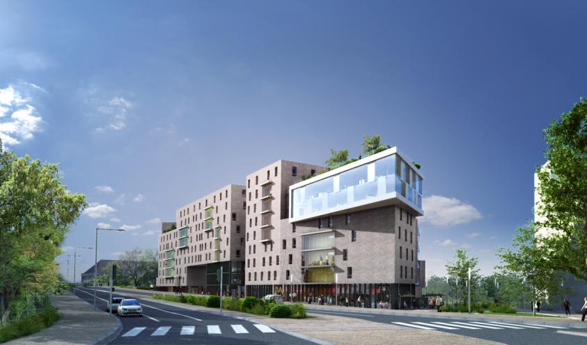 Constructon de 132 logements et locaux d'activité "Le Grand Angle" à Strasbourg