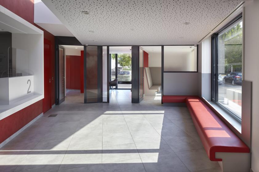Le hall d'accueil du public