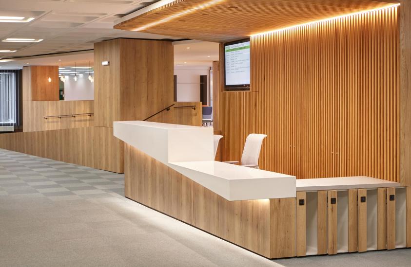 La banque d'accueil