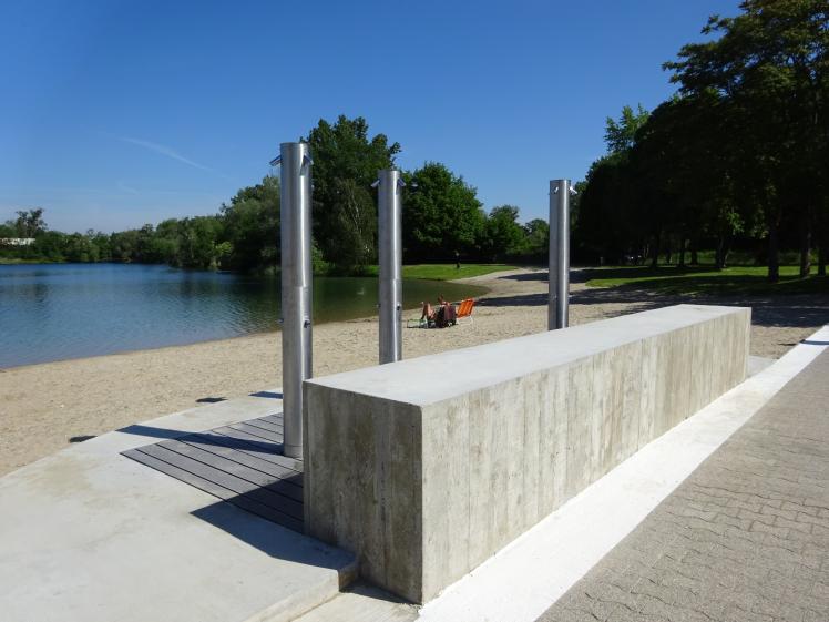 Les douches extérieures